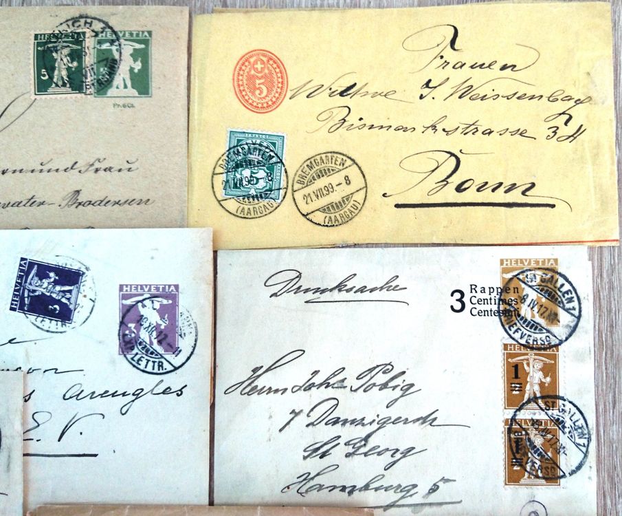 Konvolut ab 1894 Gansache STREIFBÄNDER   Frankaturen ab 1.- | Kaufen ...