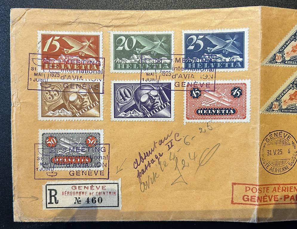 Alle Briefmarken: Lettre Genève-Paris 1925 – Gebraucht aus Ecublens von achille1954 1