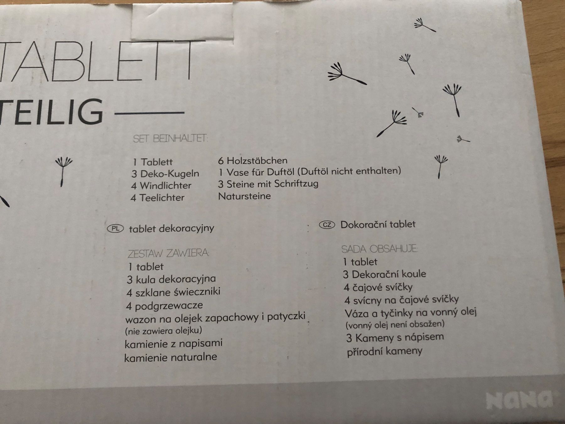 Tutte le decorazioni: Dekotablett - 23teilig – Nuovo e nell'imballaggio originale da Oberuzwil venduto da jabano 2