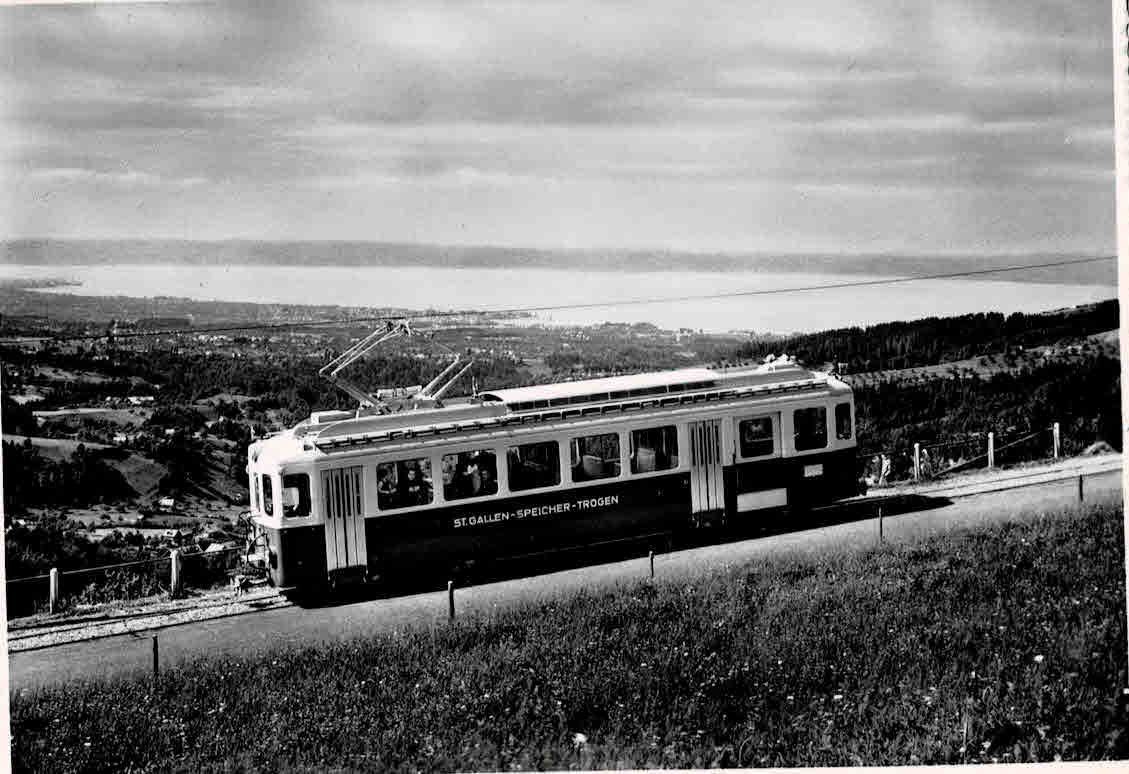 Cartoline postali: St.Gallen Speicher bahn Photo gross – Usato da Sulz AG venduto da Oberdanne8
