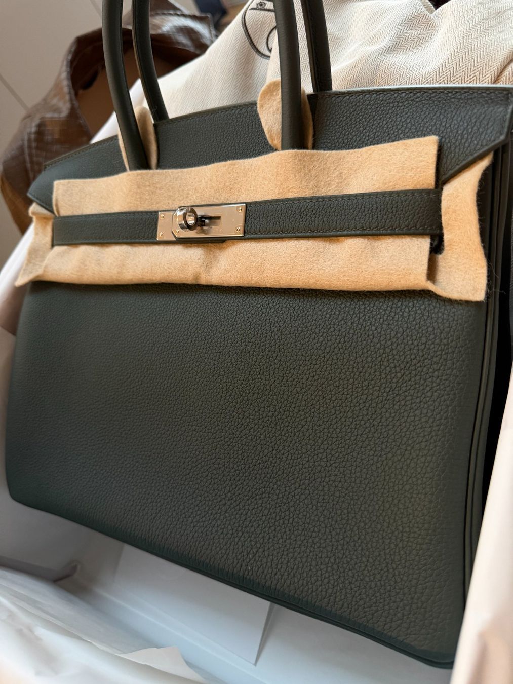 Hermès Taschen für Damen: Hermes Birkin 30 Vert Mangrove – Neu und originalverpackt aus Alpnach Dorf von Watchtaster 2