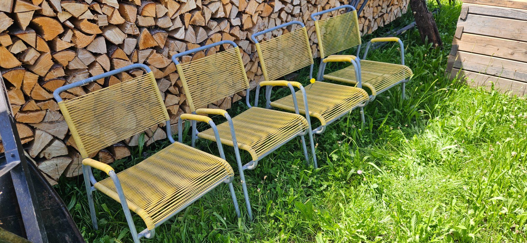 Chaises: alte originale Spagetti Gartenstühle. – D'occasion à Ebnat-kappel par Beniw 3
