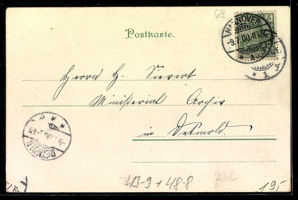 Cartoline postali: Hannover, Volksfest mit Leierkastenmann  – Usato da Berlin venduto da bartko-reher 1