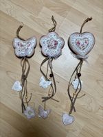 Shabby Chic Holzkugel Deko Blume Vintage