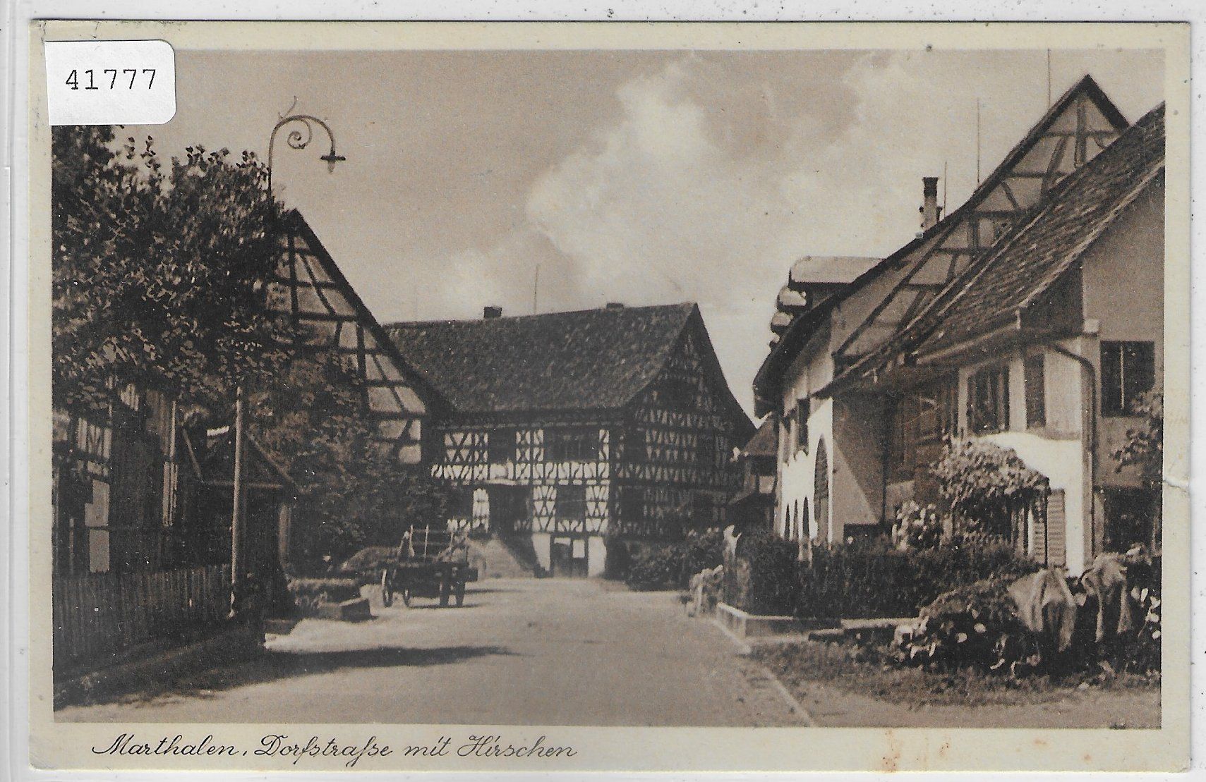 Cartes postales: Marthalen - Dorfstrasse mit Hirschen – D'occasion à Ettingen par Kartenplanet