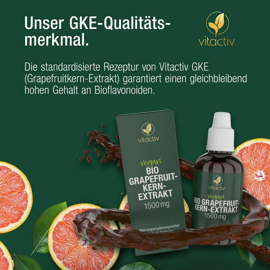 Cibi & Specialità: vitactiv BIO GRAPEFRUITKERN-EXTRAKT 1500 mg – Nuovo e nell'imballaggio originale da Windisch venduto da shop-easy 2