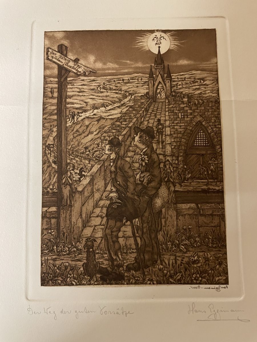 Posters & Illustrations: Hans Eggimann, 4 Radierungen – D'occasion à Hindelbank par chinok01 2