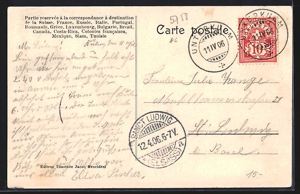 Cartes postales: Winterthur, Buchstaben mit Ortsansichten – D'occasion à Berlin par bartko-reher 1