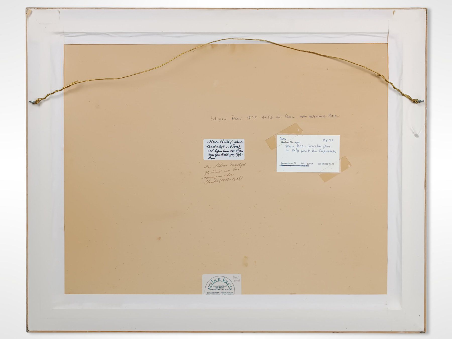 Grafica & Litografie: Lithographie "Aare bei Belp" – Usato da Suhr venduto da Restwert_Suhr 8