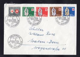 R2617  /  Pro patria 1957 Obl. jubilé du GOTHARD
