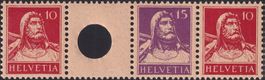S9 (Zwischensteg) 10c+15c TELL, ** postfrisch, Kat: 100.-+