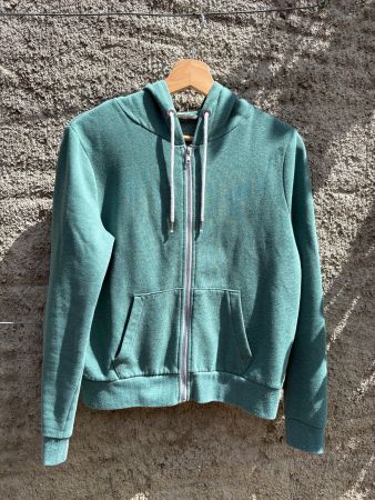 Kapuzenjacke // Hoodie Zipper-Jacke grün