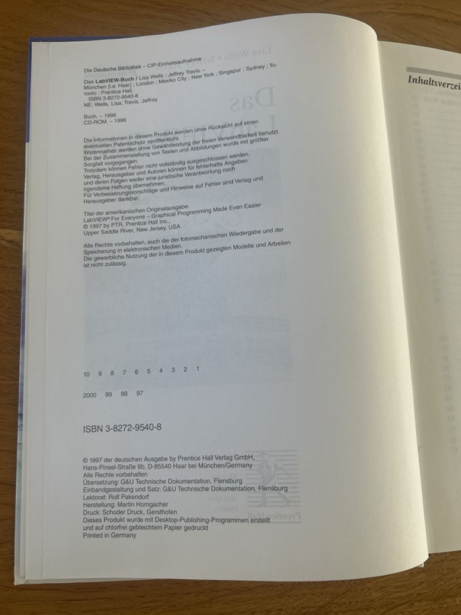 Bücher: Buch Das LabVIEW-Buch mit CD NEU – Gebraucht aus Wohlen AG von Rstoeckli6 3