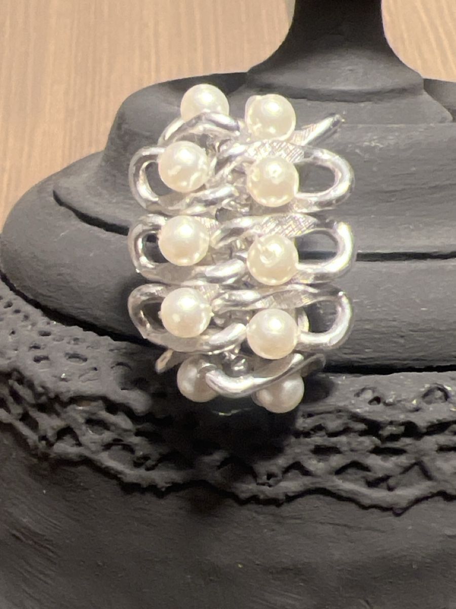Orecchini pendenti & Orecchini a lobo: Elegante Vintage Ohrclips mit Perlen – Usato da Seon venduto da Sunny-Schmuck78 1