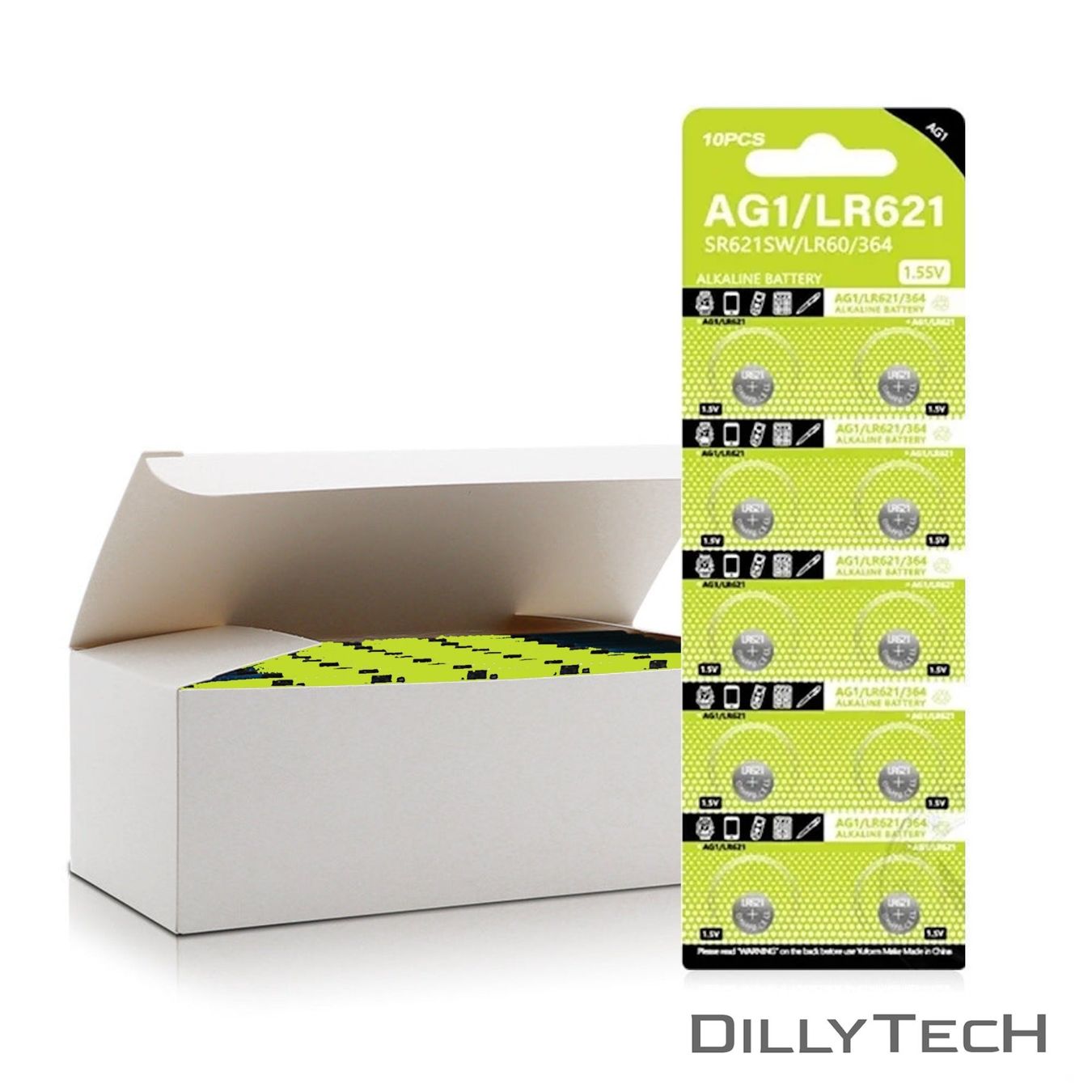 Caricatori & Batterie: DTecH AG1, LR60, 364 Knopfzellenbatterie - 30 Stk. – Nuovo e nell'imballaggio originale da Meilen venduto da DillyTecH 3