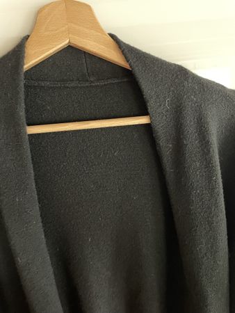 Schwarzer Woll-Cardigan, Gr. S