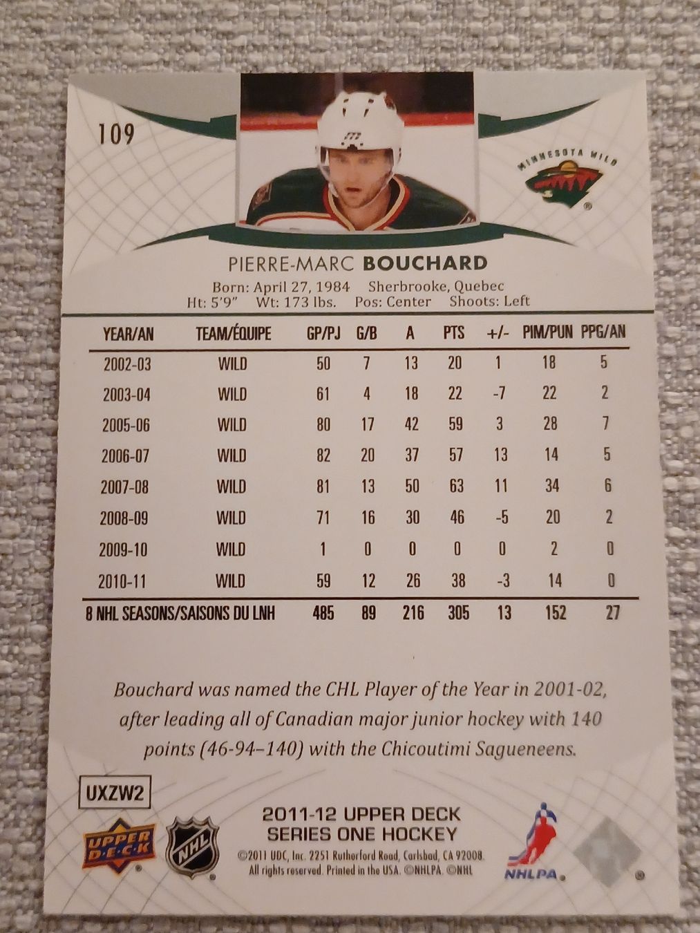 Autografi: Pierre - Marc Bouchard / Minnesota Wild , NHL – Usato da Worben venduto da ersa01 1