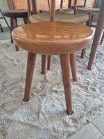 Tabouret en pin René Martin France