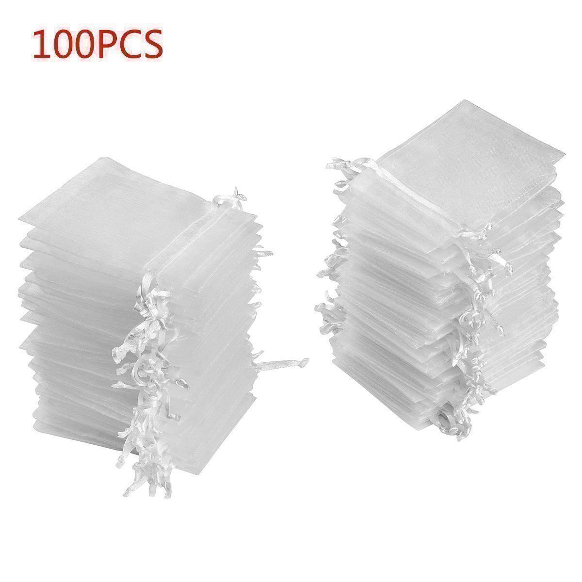 Stoffe: 100x Organzasäckchen 7x9cm Schmuckbeutel – Neu (gemäss Beschreibung) aus Thun von Newnewshop 7