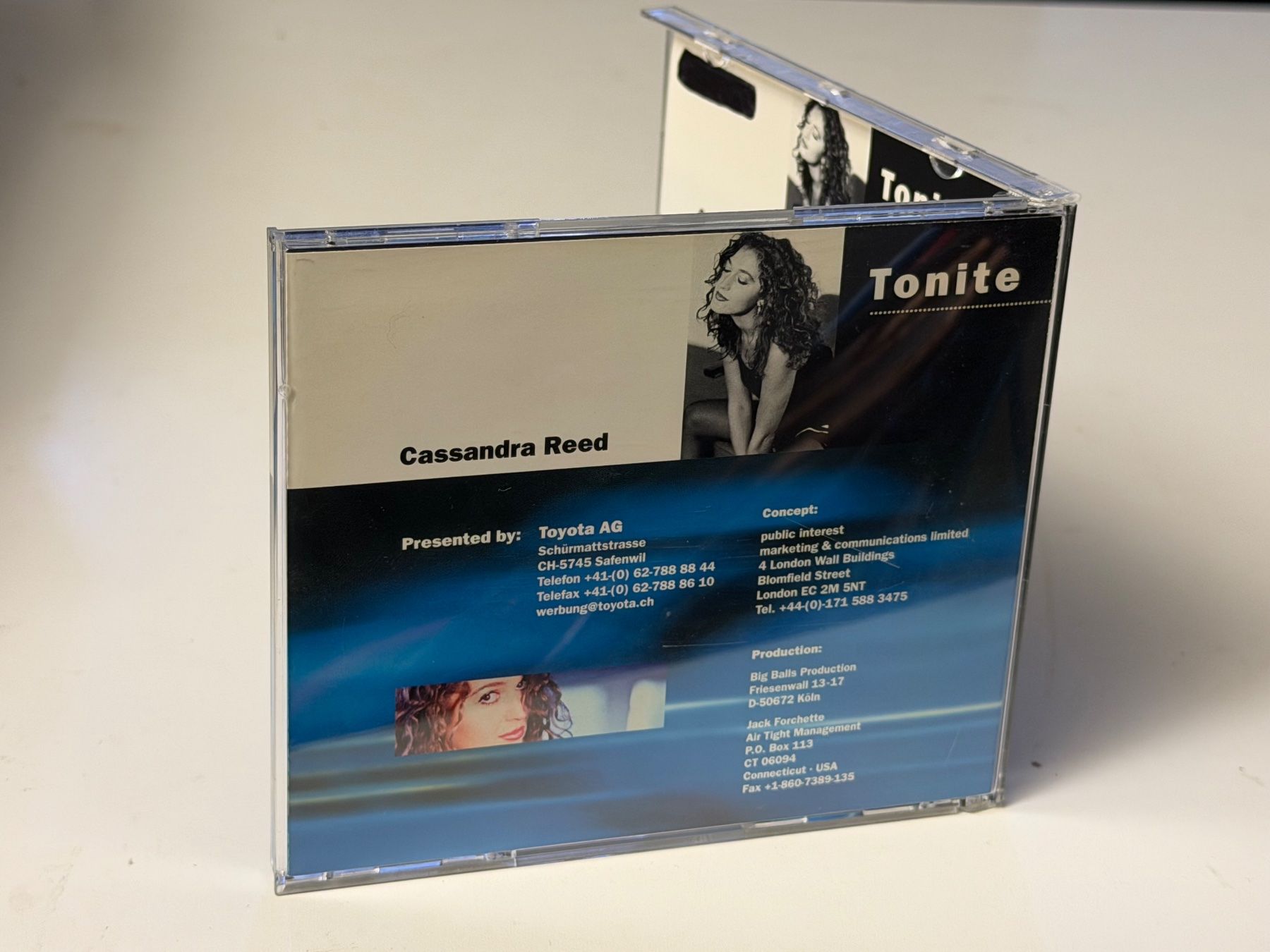 CD: Cassandra Reed - Tonite - HB21D – Usato da Küsnacht ZH venduto da Jazztilldawn 1