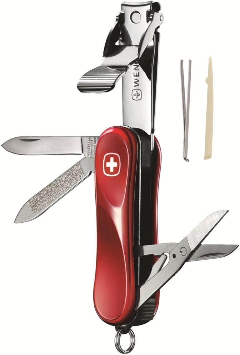 Wenger Coltelli tascabile: Wenger Victorinox Nagelknipser Evolution, 6-tlg. mit Messer – Nuovo e nell'imballaggio originale da Mund venduto da Takeit2