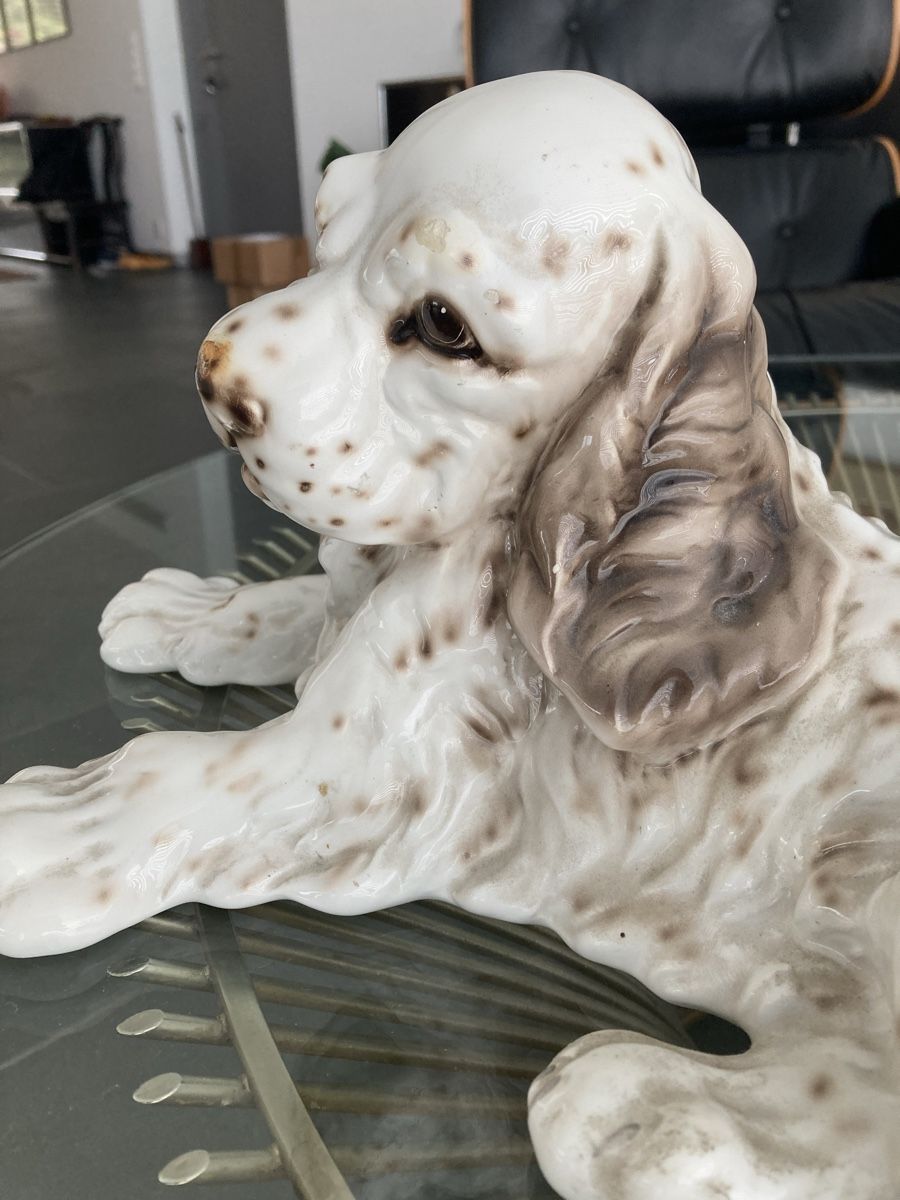 Statuette: Wunderbare Hundefigur Cocker Spaniel, Italien, alt – Usato da Zürich venduto da kostbares 3