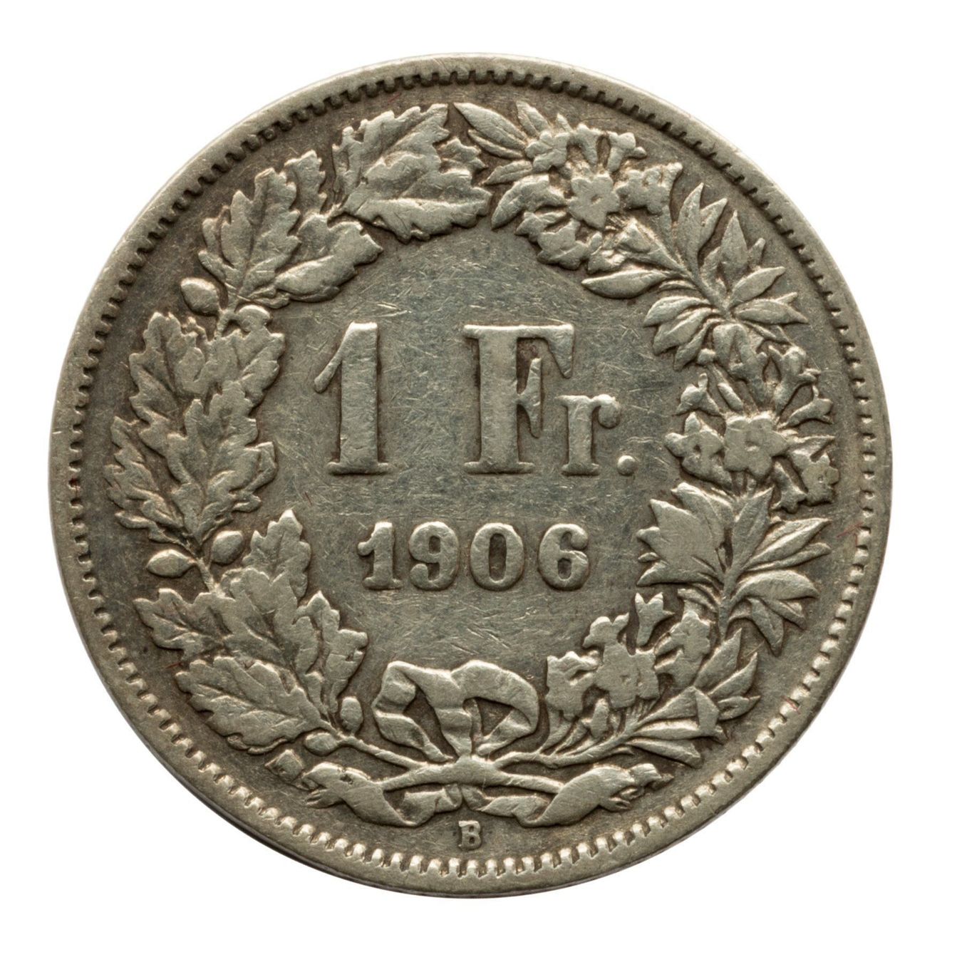 Tutti le monete: Schweiz - 1 Franken - 1906 - Silber – Usato da Rotkreuz venduto da Swiss-Coins