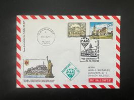 1992  88. Ballonpost Österreich Oberwart  (G865)