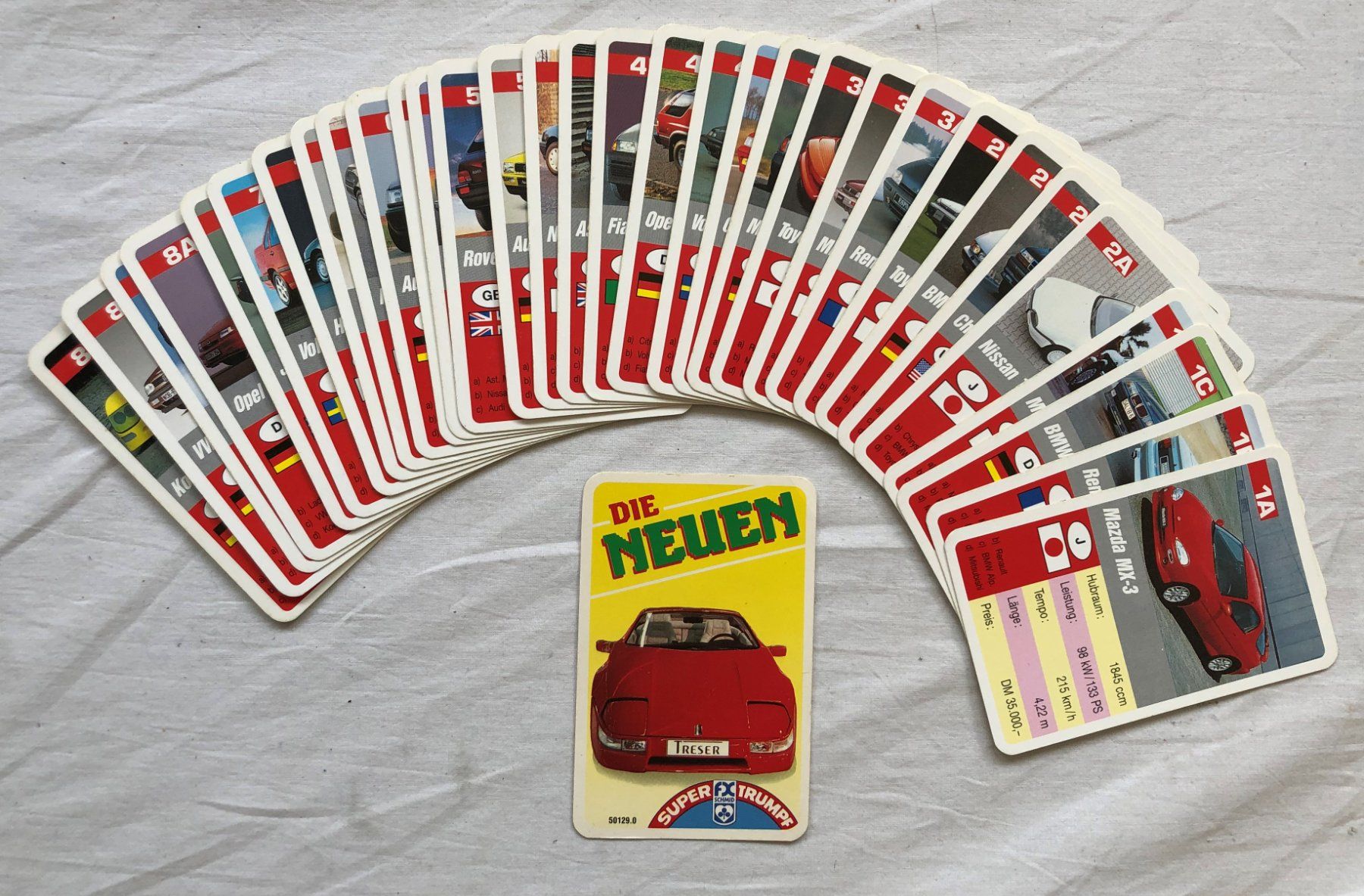 Spiele: Quartett - DIE NEUEN - F.X.Schmid - 1988 – Gebraucht aus Schaffhausen von durruti 1