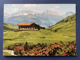 Alte Ansichtskarte Berghaus Heuberge Fideris, Berge, vintage
