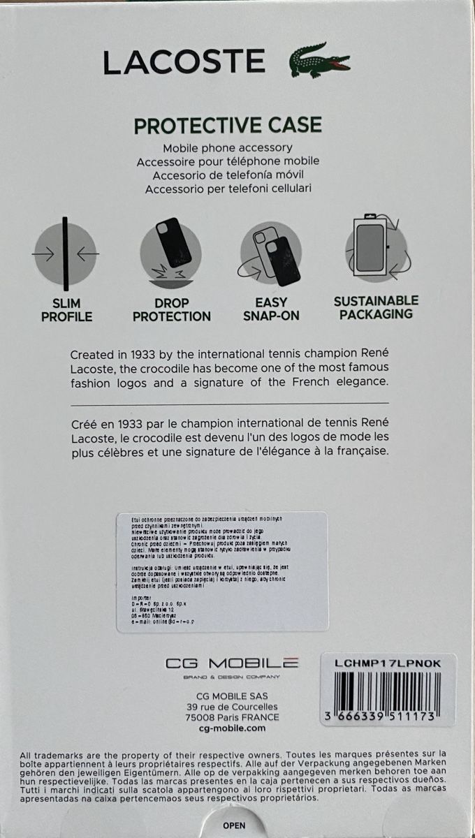 Apple Telefoni cellulari / Smartphones: LACOSTE Schutzhülle iPhone 17 Pro Schwarz Neu – Nuovo (secondo la descrizione) da Rickenbach SO venduto da Tsira 1