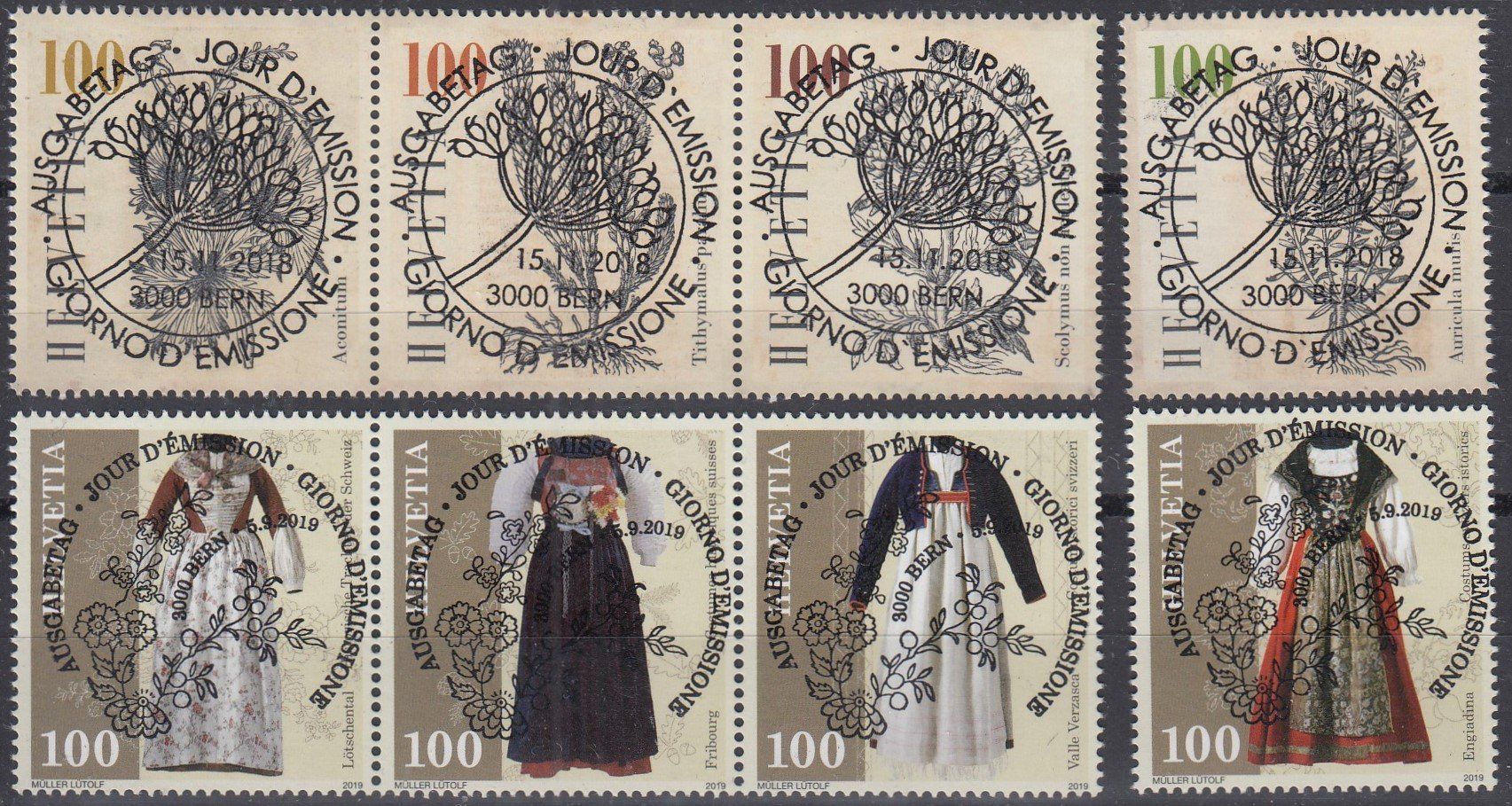 Tous les timbres: 1700A-1703A+1750-1753 Einzelmarken mit Vollstempel – D'occasion à Spreitenbach par Lienbi01