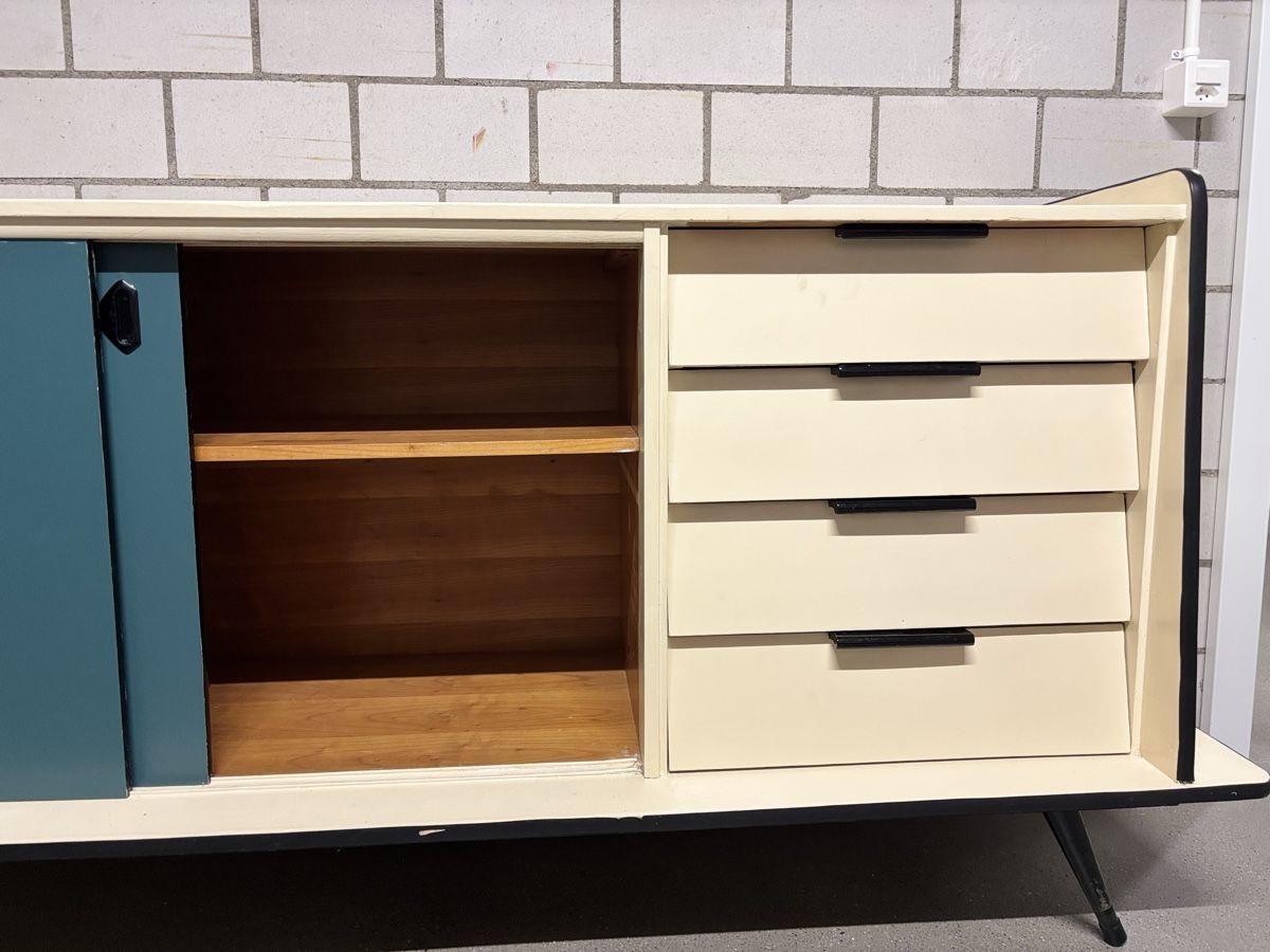Cassettiere: Vintage Sideboard mit Schiebetüren & Schubladen – Usato da Meggen venduto da Anjsch1990 4