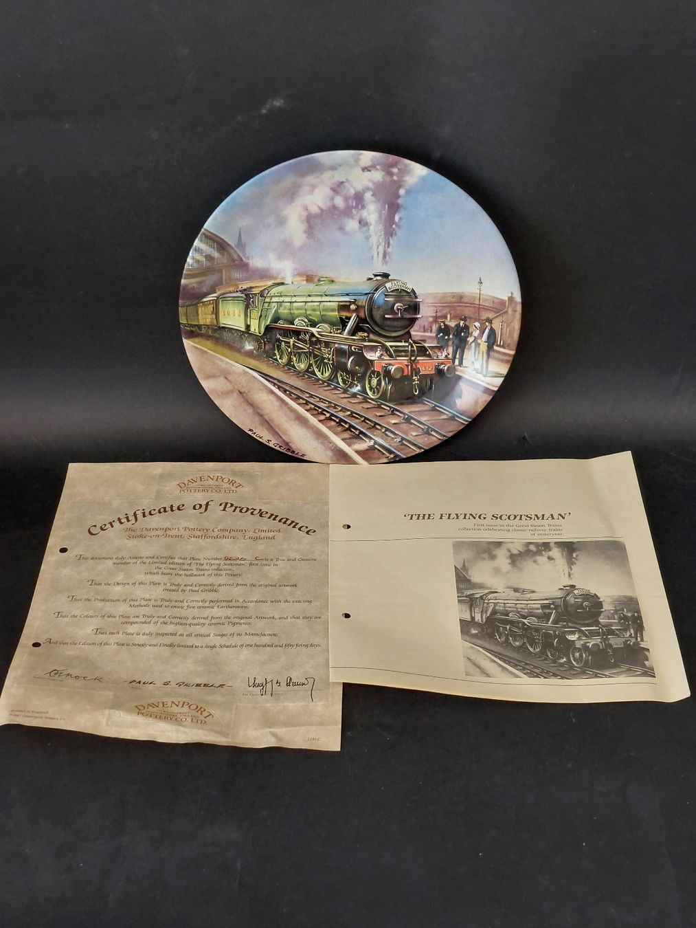 Piatti: Davenport Eisenbahn Sammelteller Dampflok Flying Scotsman – Usato da Dietlikon venduto da sparrow10