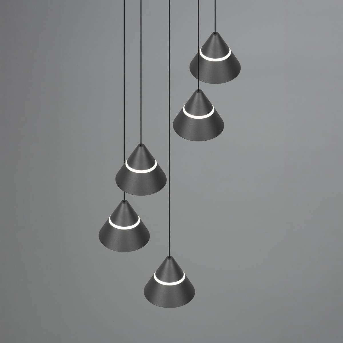 Lampadari & plafoniere: LED Pendelleuchte, Schwarz, 28 cm Ø, CCT – Nuovo (secondo la descrizione) da Kreuzlingen venduto da Smart-Light 9