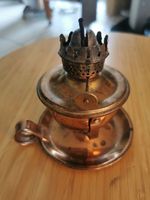 Öllampe Kupfer Vintage guter Zustand ohne Glas