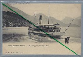 Dampfschiff 'Unterwalden'. Vierwaldstättersee.