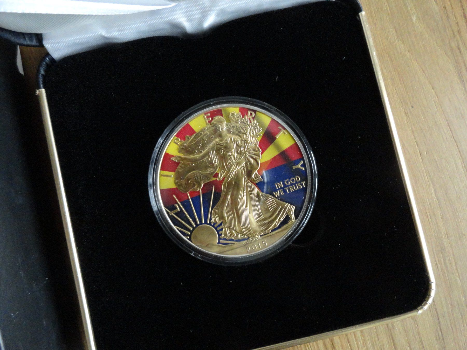 Tutti le monete: 2015 American Silver Eagle - State Flags - Arizona - 1oz – Nuovo (secondo la descrizione) da Gerlafingen venduto da Shiva_74 5