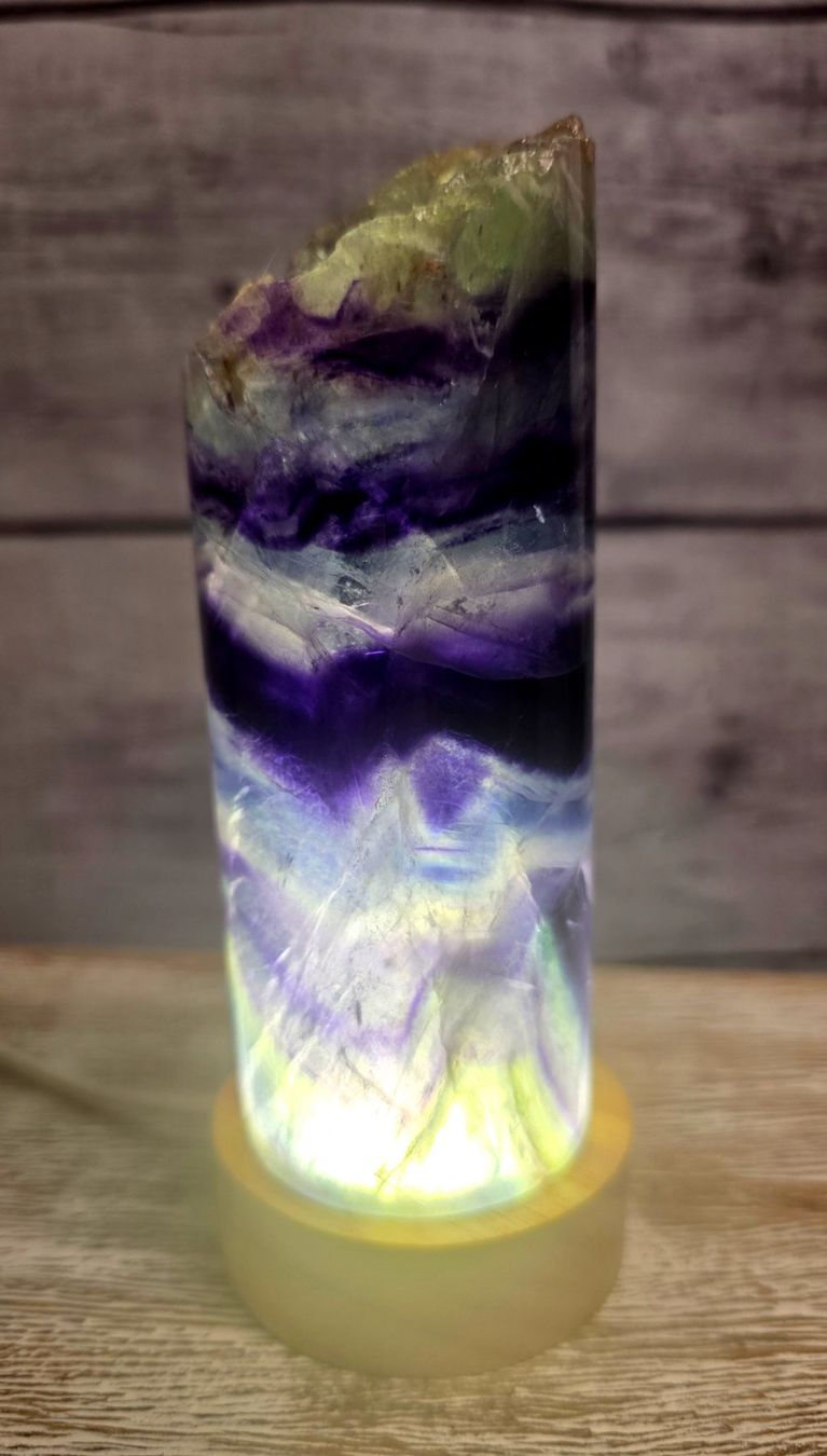 Minerali & Pietre curative: Fluorit Lampe D 430g – Nuovo e nell'imballaggio originale da Matzingen venduto da Shay_Crystalz