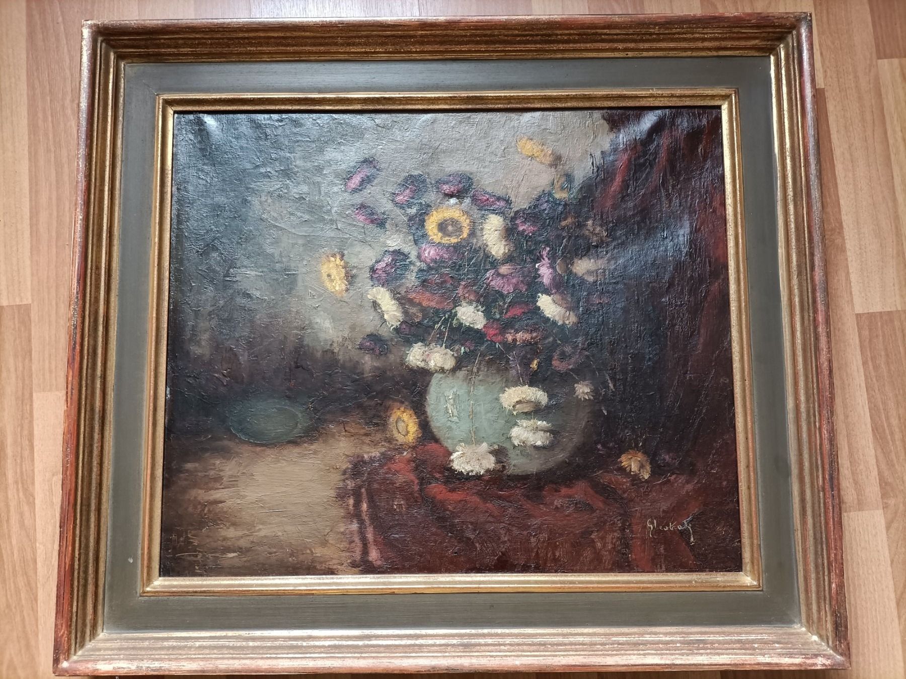 Gemälde: Bild Blumenvase – Gebraucht aus Basadingen von memarc 3