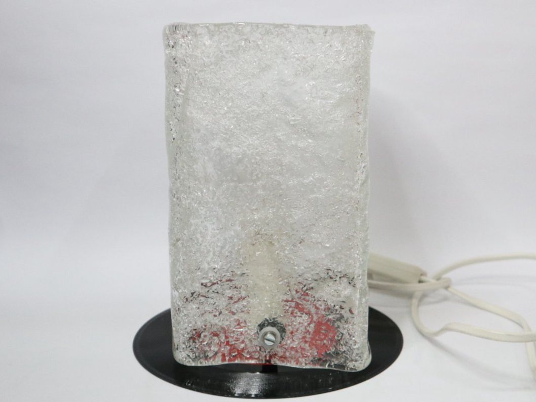Lampes: Vintage Eisglas Lampe Tischlampe – D'occasion à Eschenbach SG par Astalavista 4