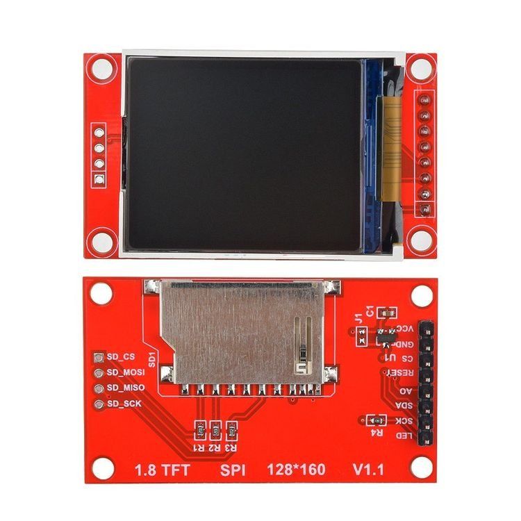 Componenti elettronici: 1.8" TFT - ST7735 Drive I2C + SD Card Interface for Arduino – Nuovo e nell'imballaggio originale da Ebikon venduto da archie2019 1