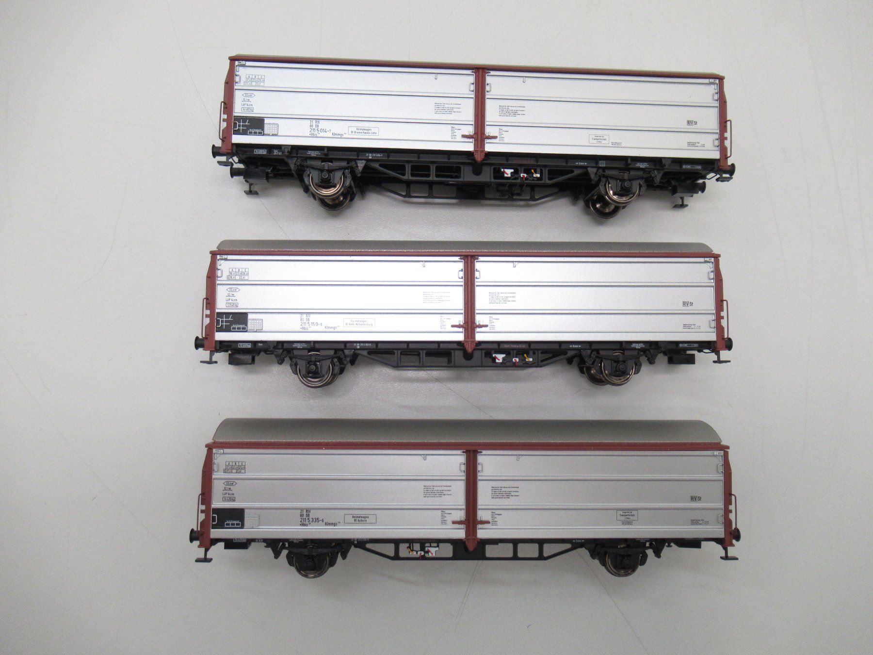 Brawa Modellini di ferrovie: BRAWA 48950 Schiebewandwagen Set 3 Teilig Deutsche Bundesb. – Usato da Basel venduto da mhmarken 1