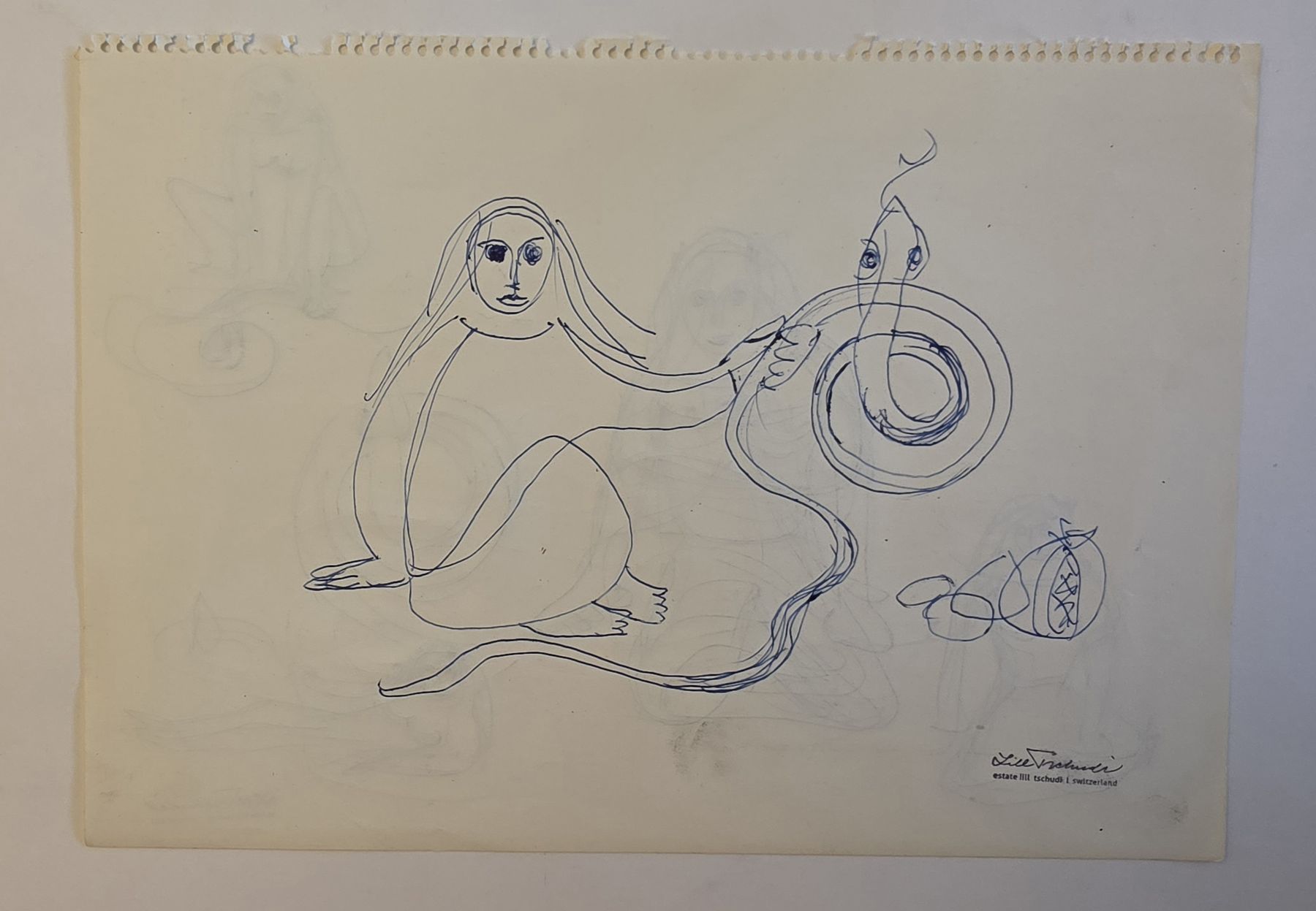 Gemälde: Lill Tschudi Original , gut dotiert, 30x21cm – Gebraucht aus Emmenbrücke von Kunstankaufverkauf 3