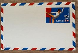POSTKARTE USA OLYMPIA 1980