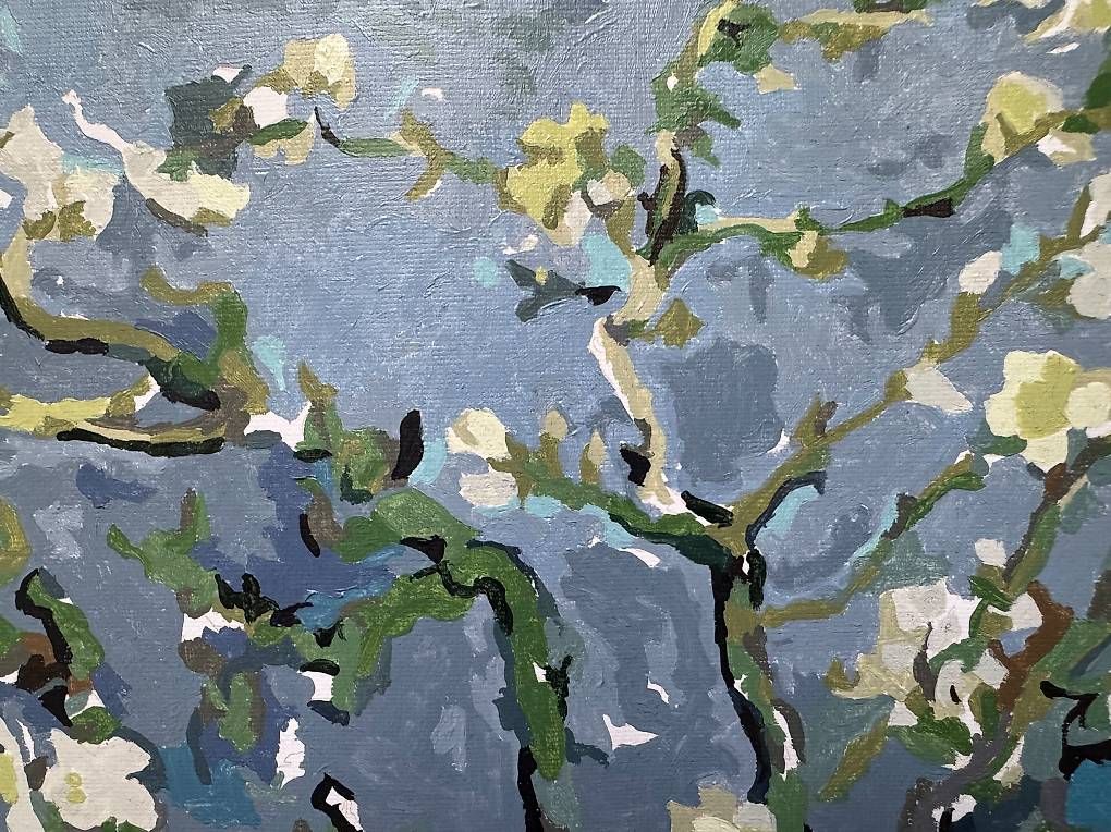 Foto & Immagini: Bild "Mandelblüte - Vincent van Gogh" nachgemalt – Usato da Bern venduto da iksworbmod 2