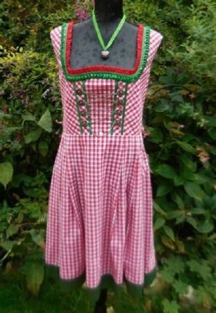 Dirndl Kleid  Gr. 44 rot weiss grün WIE NEU von LANDHAUS