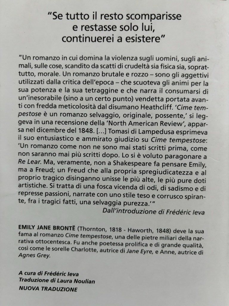 Libri: Libro CIME TEMPESTOSE di Emily Bronte – Usato da Rafz venduto da findelmundo68 1