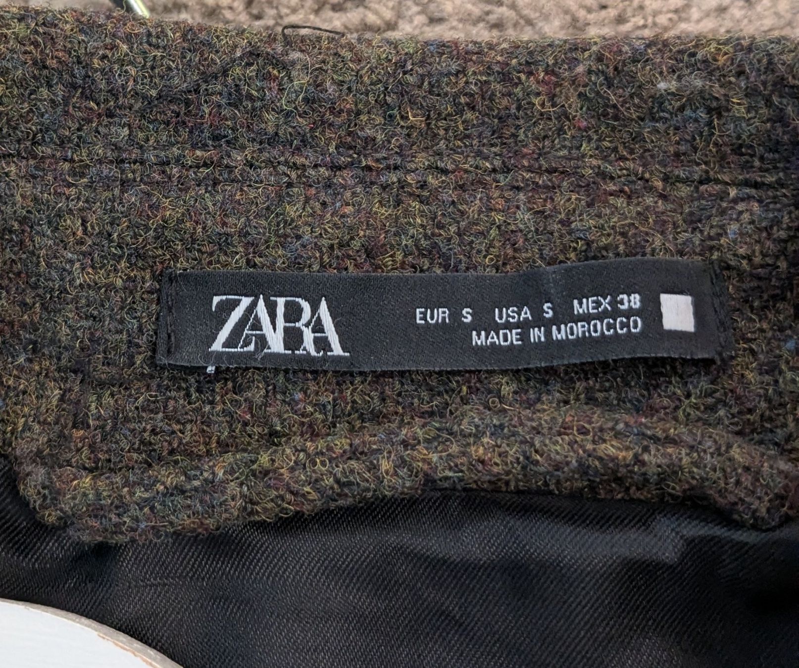 Zara Giacche: Zara Wool 100% Overcoat - Dark Green - M – Usato da Zürich venduto da Iris__ 4