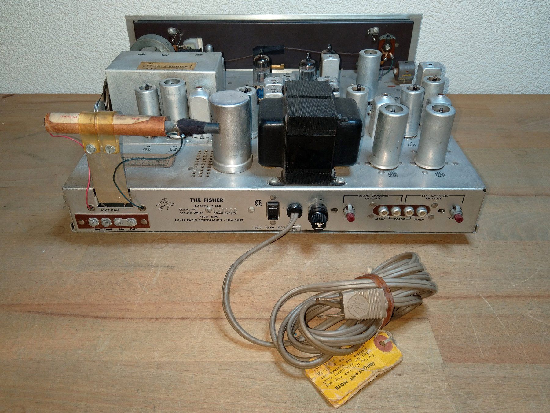 Ricevitori: Fisher R-200 tube tuner – Usato da Villeneuve venduto da Mortacci_tua 3